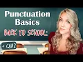 Basic Punctuation Rules for Back to School English Punctuation quiz