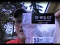 Re-webbing an aluminum framed lawn chair