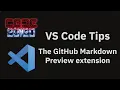 VS Code tips The Github Markdown extension