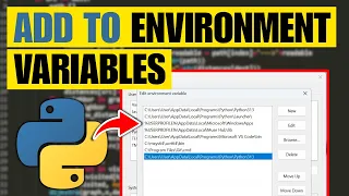 How To Add Python To Path Environment Variables Windows 11