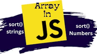 Mastering Array Sorting in JavaScript Strings Numbers Made Easy