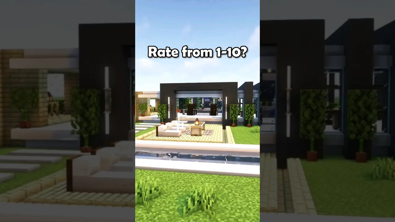 Minecraft: $1,000,000 Modern House?? ???? #shorts