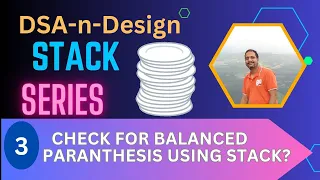 Stack 3 Check for Balanced Paranthesis using STACK