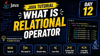 How Java Compares Values Relational Operators Tamil Day 12 Code99 IT Academy
