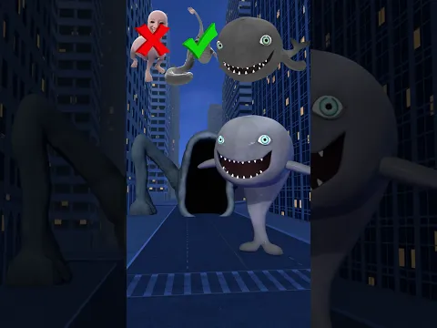 TURN AROUND! THERE'S SEA EATER BEHIND YOU! WHALE SEA LIFE HAND SEA MONSTER THALASSOPHOBIA ANIMATION