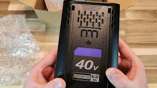 Bayhon 6 0Ah Lithium-ion Replacement for Kobalt 40V Battery UNBOXING and REVIEW