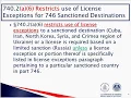 11 License Exceptions EAR