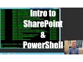 Intro to PowerShell for SharePoint
