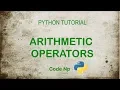 Python Tutorial for Beginners in Nepali Arithmetic operators