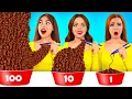 Download Lagu Tantangan 100 Lapis Makanan | 1 vs 100+ Lapis Makanan Enak oleh RATATA