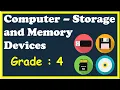 Computers - Storage and Memory Devices Primary and Secondary Memory Class