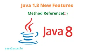 Java 1 8 new features Method Reference Double Colon Operator Types of Method Reference