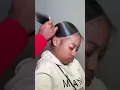 Tutorial Sleek two part braided Ponytail