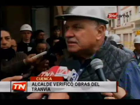 Alcalde verificó obras del tranvía