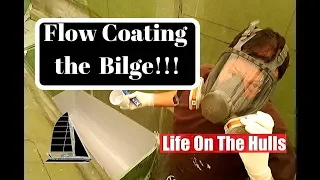 Ep083 Coating the Bilges and Black Water Tank Lids – Life On The Hulls – Catamaran Build Project