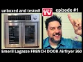 Emeril Lagasse FRENCH DOOR Airfryer 360 review unbox burn off and airfry 398