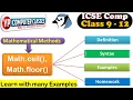How to Use ceil function and floor function in java Math ceil and Math floor in java examples