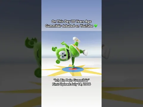 On This Day 20 Years Ago 💚 Gummibär's YouTube Debut