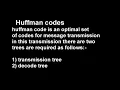 Huffman codes