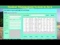 Student Management System in Java NetBeans MySQL Database