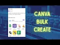 Canva Bulk Create Features for Teachers