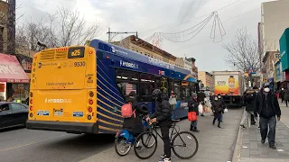 MTA Bus 2021 New Flyer Xcelsior XDE40 On The B25 Fulton Street Nostrand Avenue