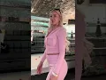 Effortless Elegance in Pink Gym Wear