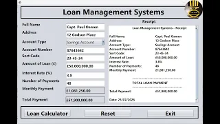 How to Make a Java Loan Management System Using NetBeans Java Swing GUI Application - Part 1 of 2