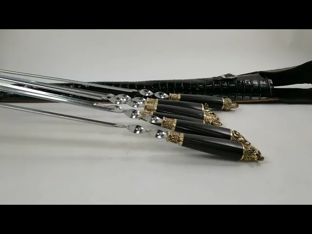 Видео-обзор Набор шампуров 'Добыча охотника' большие в чехле