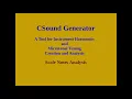 CSound Generator - Scale Notes
