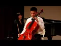 Justin Hyunmin Park Cello Recital (G. Faure - Elegie in C minor, Op  24)