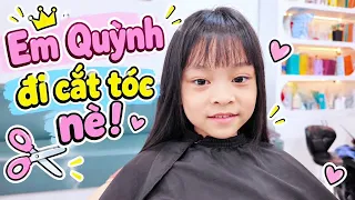 Em Quỳnh đi cắt tóc nè các bạn 💎 AnAn ToysReview TV 💎
