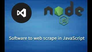 Software to start web scraping in JavaScript