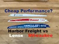 Hercules Bauer Warrior reciprocating saw blades reviewed Harbor freight blades ep 8