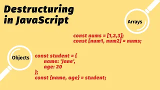 Array Object Destructuring in JavaScript