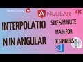 Text Interpolation in Angular in Hindi angular project tutorial mean stack tutorial
