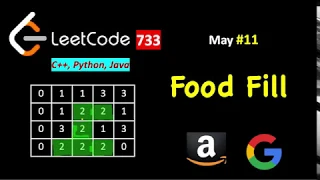 Flood Fill LeetCode 733 C Java Python May LeetCoding Day 11