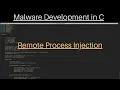 Malware Development in C Remote Process Injection