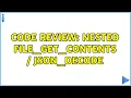 Code Review Nested file - get