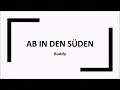 Ab in den Süden (Buddy) [lyrics video]