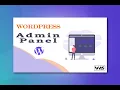 How to manage WordPress Admin Panel WordPress Tutorials for Beginners Part-2