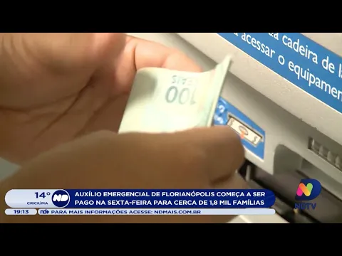 Auxílio emergencial de Florianópolis começa a ser pago na sexta-feira