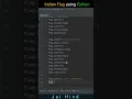 Indian Flag using python turtle