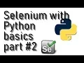 Selenium Webdriver with Python tutorial - basics part