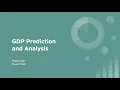 GDP Prediction and analysis ML Project Beginner ML Project Multiple Linear Regression