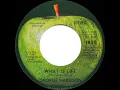 1971 HITS ARCHIVE: What Is Life - George Harrison (stereo 45)