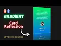 Testimonial Card with cool Reflection and Gradient Background using HTML CSS TechiesCraze
