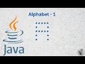 alphabet pattern printing using java