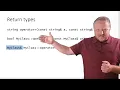 26 Return Types For Overloaded Operator Functions