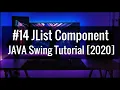 Jlist Component Java Swing with GUI Software development tutorial 2021